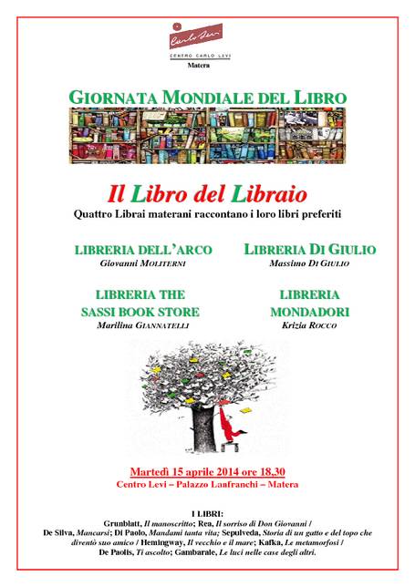Il libro del libraio. Filomena Cancellaro presenta i librai materani.